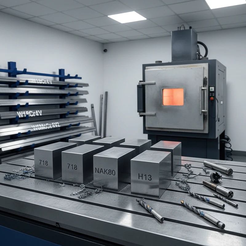 no annealing mold steel 718 nak80 and high speed steel w18cr4v