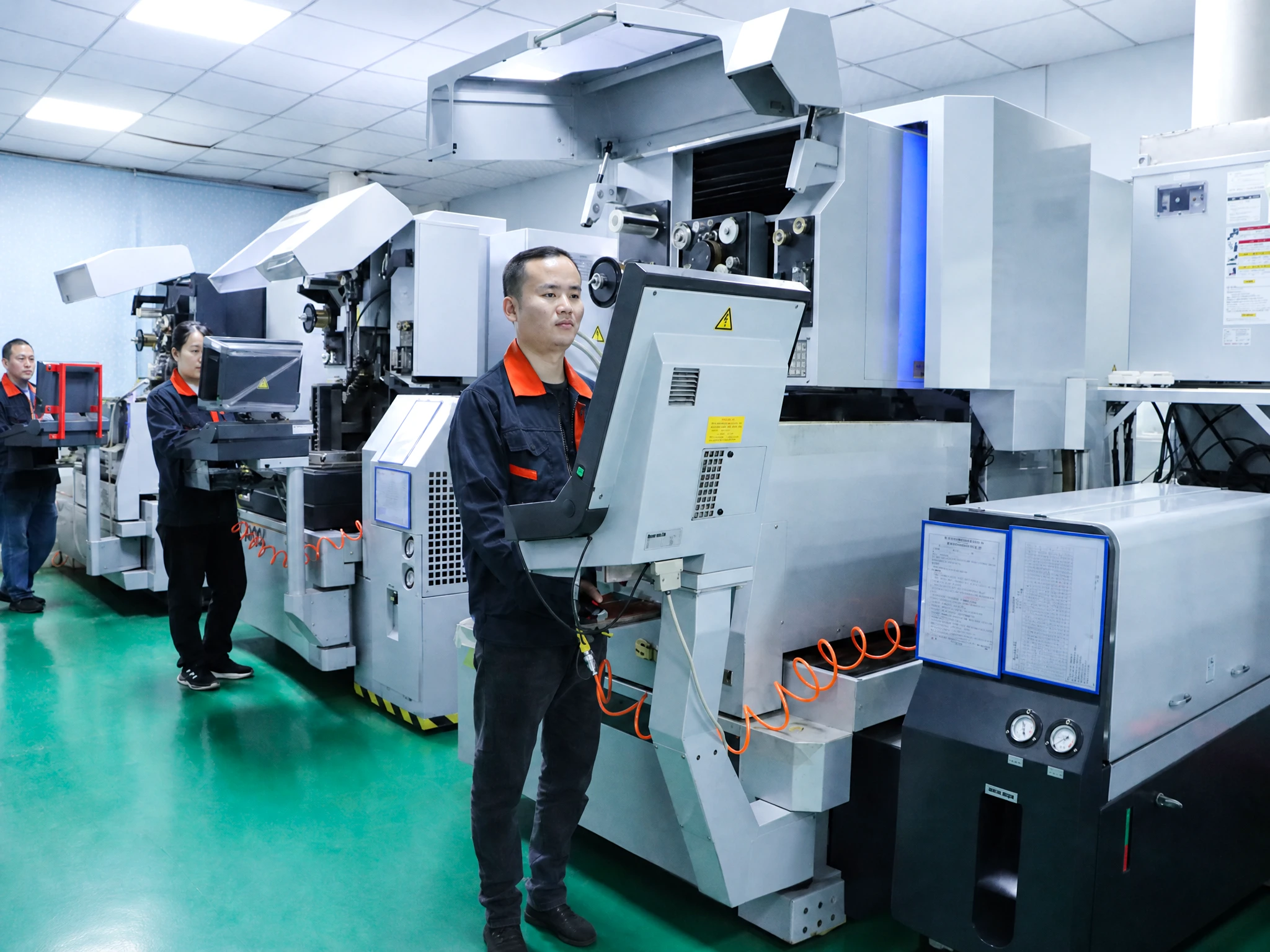 Precision Mold Processing Workshop with CNC Wire EDM Equipment